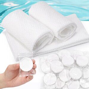 28 PACK Compressed Towel  Cotton Expandable Tablet Just Add Water (for travel)